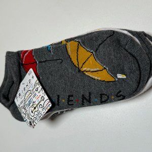 New FRIENDS The TV Series 5 Pair No Show Socks Siz